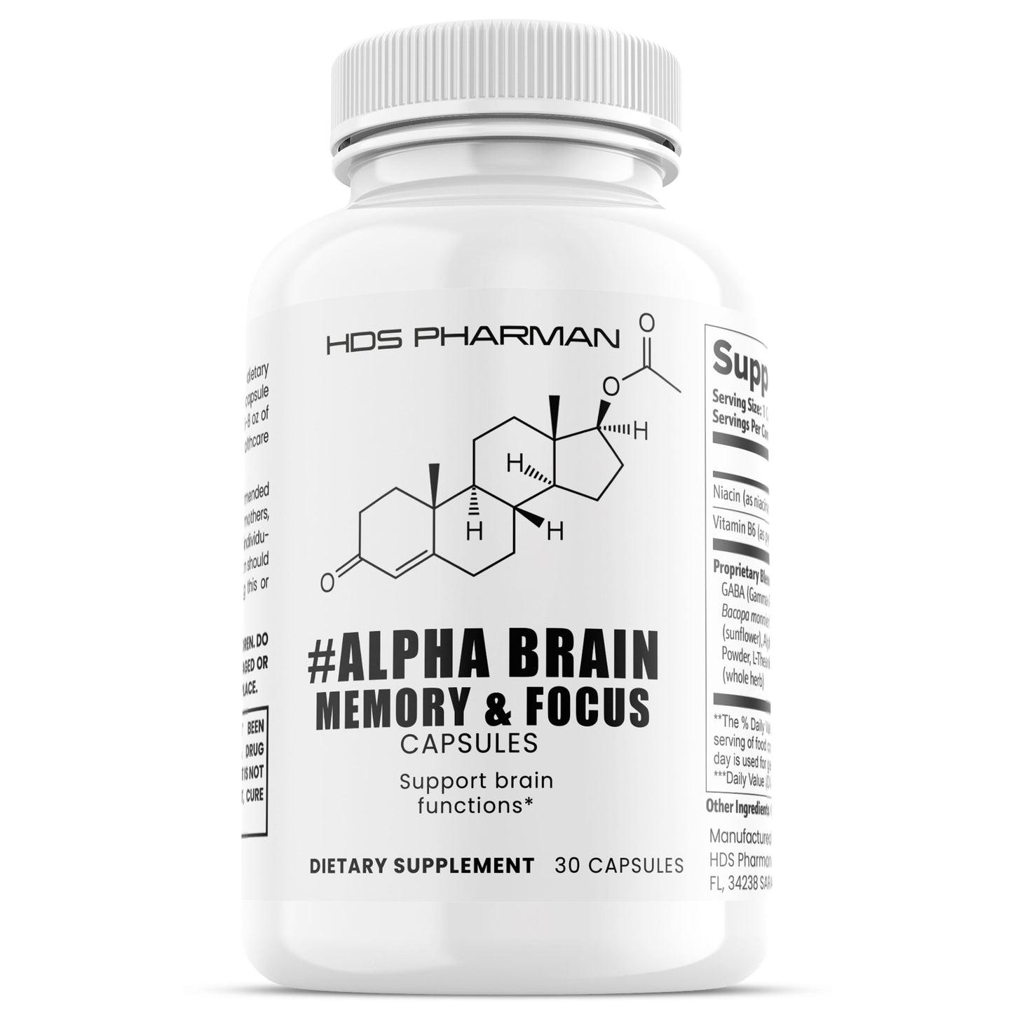 Alpha Brain Premium Nootropisches Nahrungsergänzungsmittel für das Gehirn – 30-Tage-Vorrat