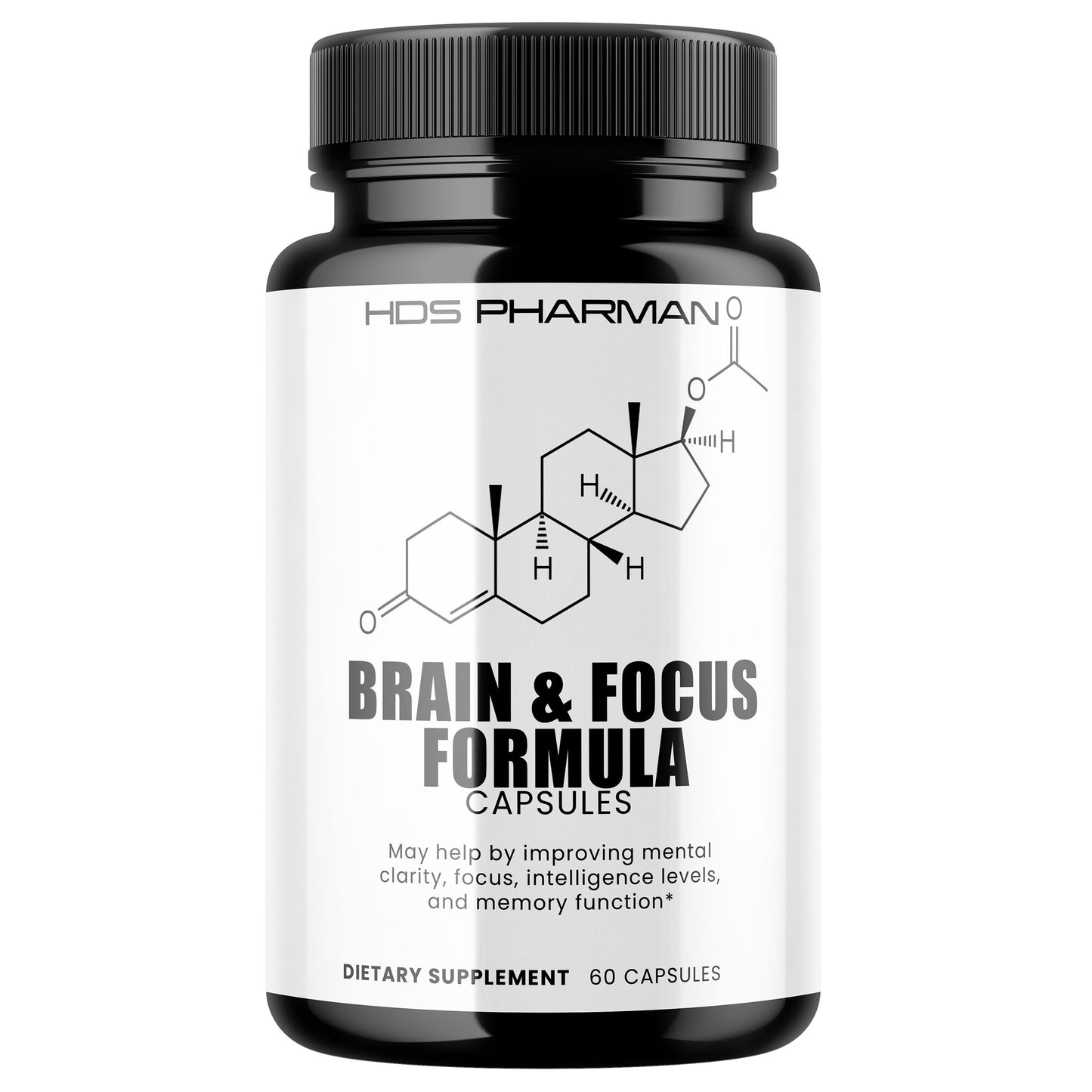 Brain & Focus Formula - 60 Capsules - 30 Day Supply