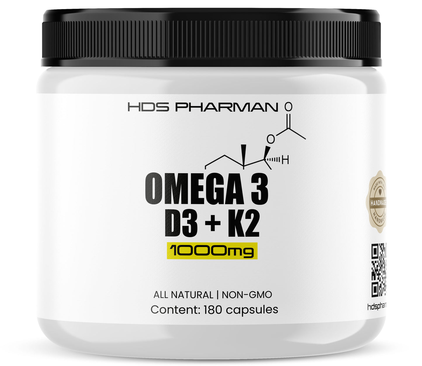 Omega 3 mit Vitamin D3 mit Vitamin K2 180 Capsules