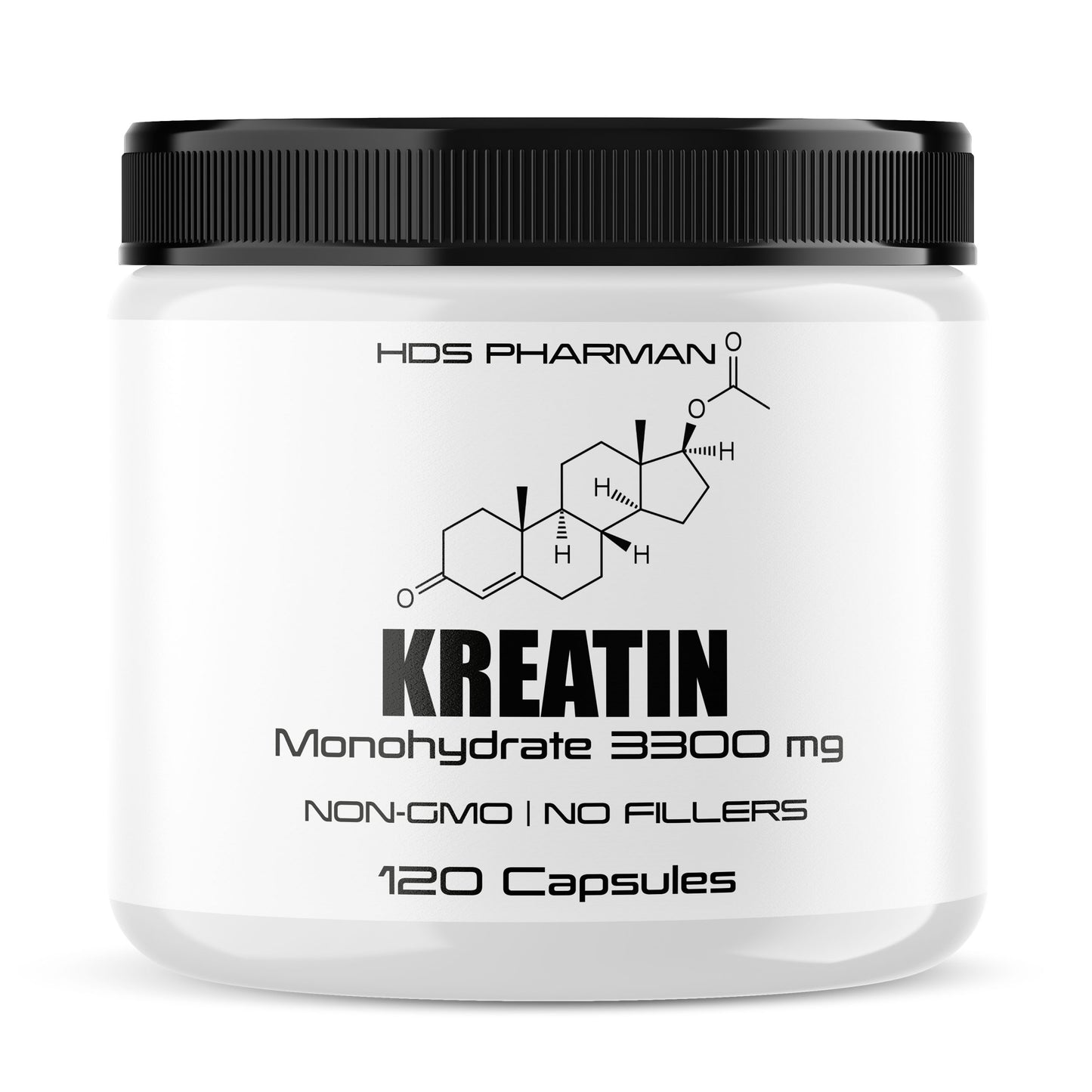 HDS Kreatin Monohydrat, 120 Kapseln, 40 Tage Versorgung