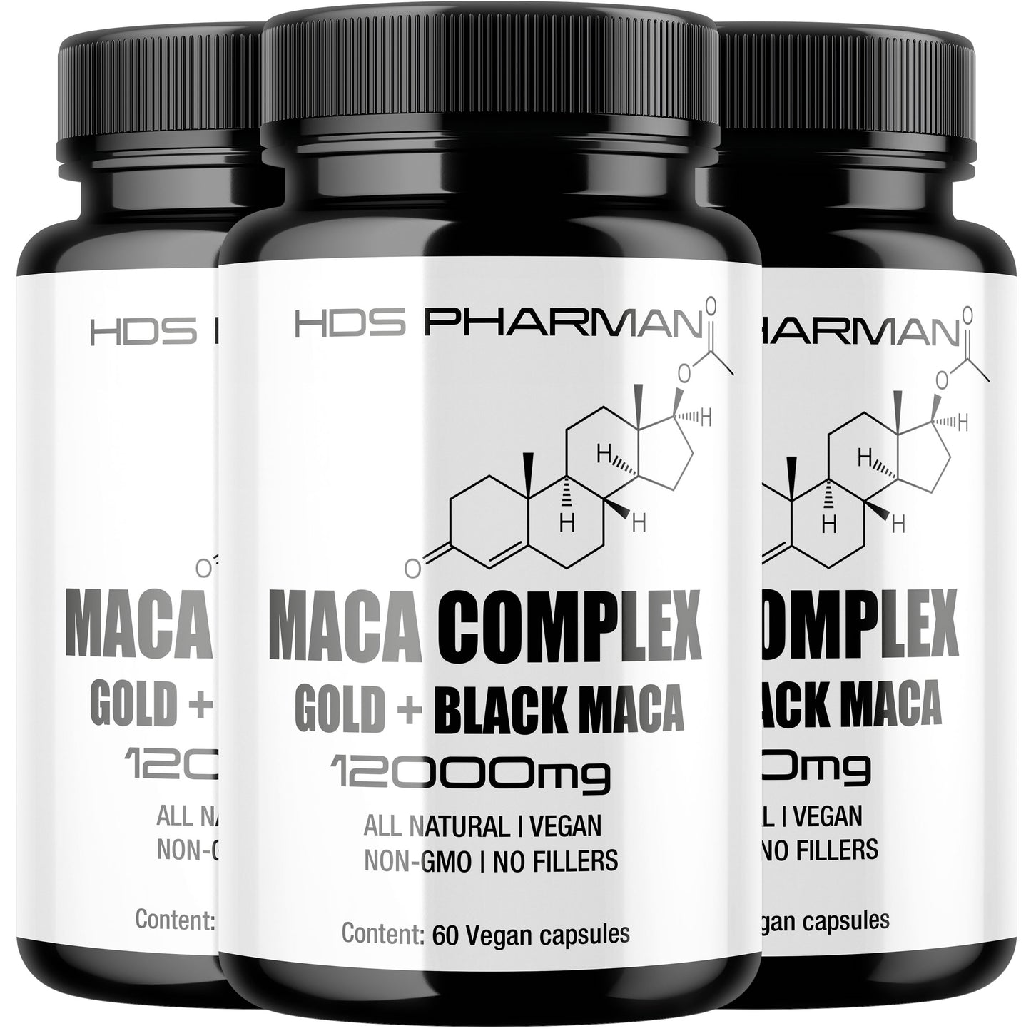 Bio-Maca - 3 x 60 Kapseln - 180 -Tage-Vorrat