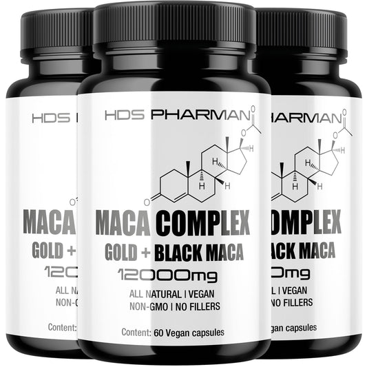 Bio-Maca - 3 x 60 Kapseln - 180 -Tage-Vorrat